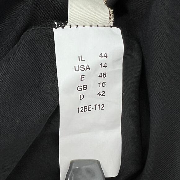 GOTTEX Vintage Tankini Top Womens 14 Black Tie Neck Halter Deadstock Bikini NEW - Picture 8 of 10